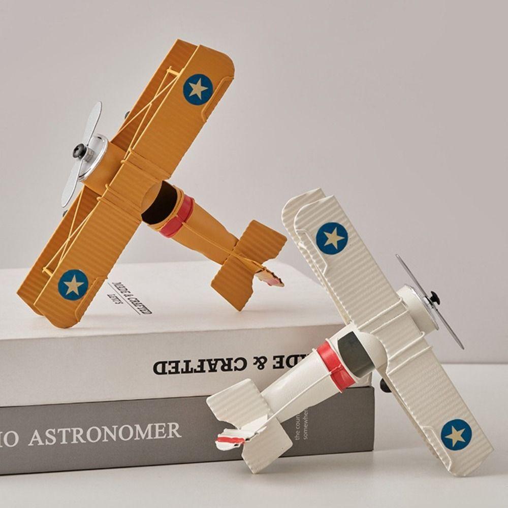 

Ручна робота Вінтажна Колекція Моделей Літаків Металеві Моделі Літаків Авіаційні Прикраси Фотореквізит жовтий