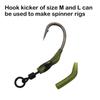 30x Carp Fishing Accessories Hook Kickers Line Aligner Size S/M/L/XL/XXL Fit For Shank Hook 1/2/4/6/8/10 Hair Rigs Tackle