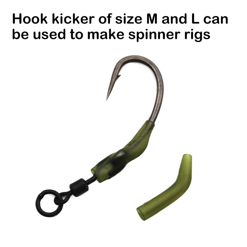 30x Carp Fishing Accessories Hook Kickers Line Aligner Size S/M/L/XL/XXL Fit For Shank Hook 1/2/4/6/8/10 Hair Rigs Tackle
