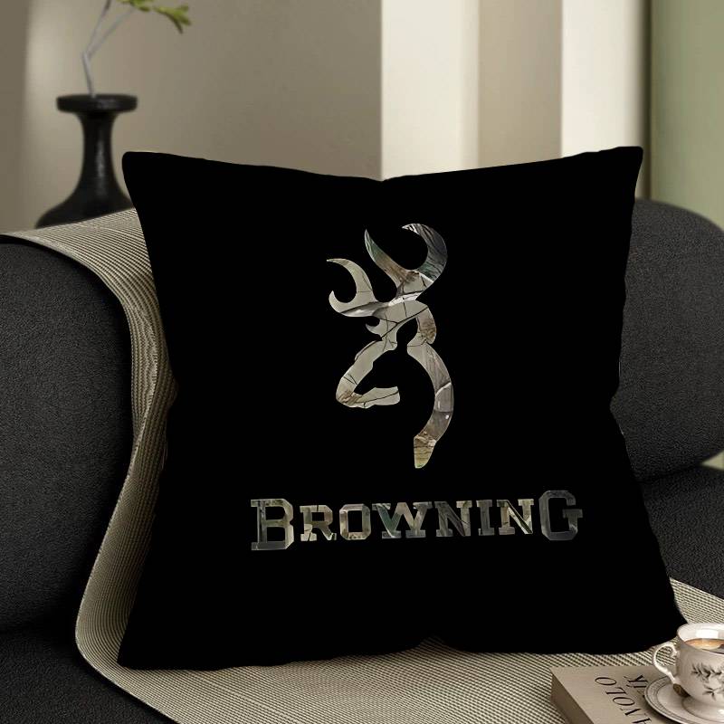 B-Browning Logo Pillow Anime Pillow Sofa Bed Head Pillow Cover Cushion Cover 45x45 Cm Fashion