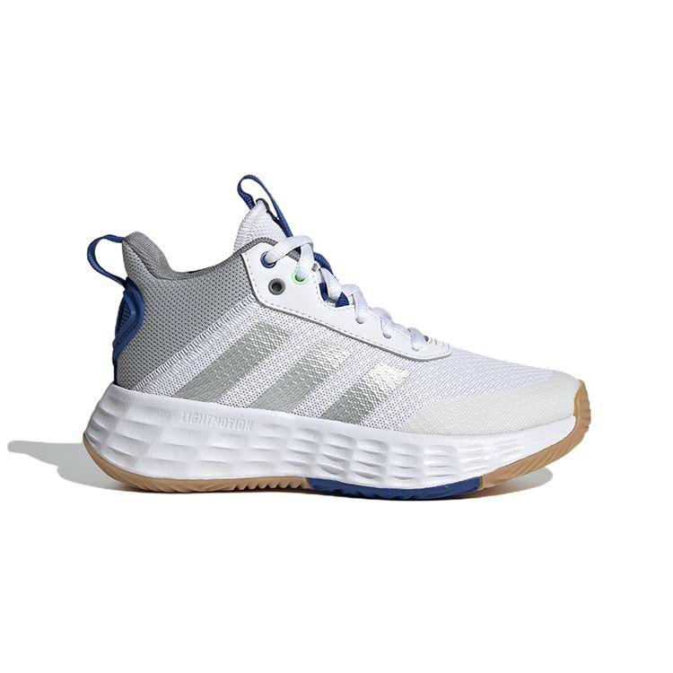 Adidas Own The Game 2.0 Non-Slip Durable Low-Top Kids Basketball Shoes Kids Sneakers White Gray GW1553