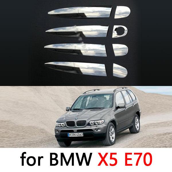For BMW X1 E84 X3 F25 X5 E70 X5 F15 X6 E71 Accessories Chrome Door Handle Stainless Steel Covers 2011 2012 2013 2014 Car Styling
