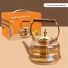 Bashiting High Borosilicate Glass Tea Kettle with Bamboo Handle