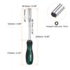 1/2 Pcs Metric Nut Driver CR-V Non-Magnetic Tip Hollow Shafts Hex Socket Screwdriver with Non-Slip Handle for Automobile Repair