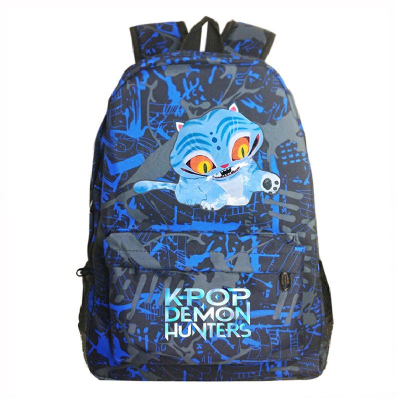 Witch Hunters Peripheral Cartoon Printing Korean Edition School Bag Primary and Secondary School Students Large Capacity Casual Simple Backpack