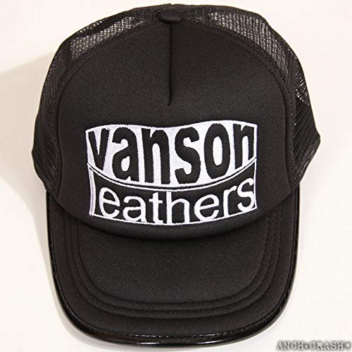 VANSON Vanson Cap with Logo Embroidery, Piping, and Piping Tape, Mesh Cap, Reprint, Johnny's Design, LB-199-02010
