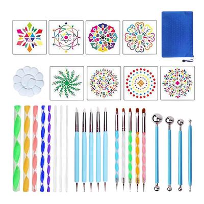 32pcs Mandala Dotting Tools Set Painting Stencils Rocks Template for Craft