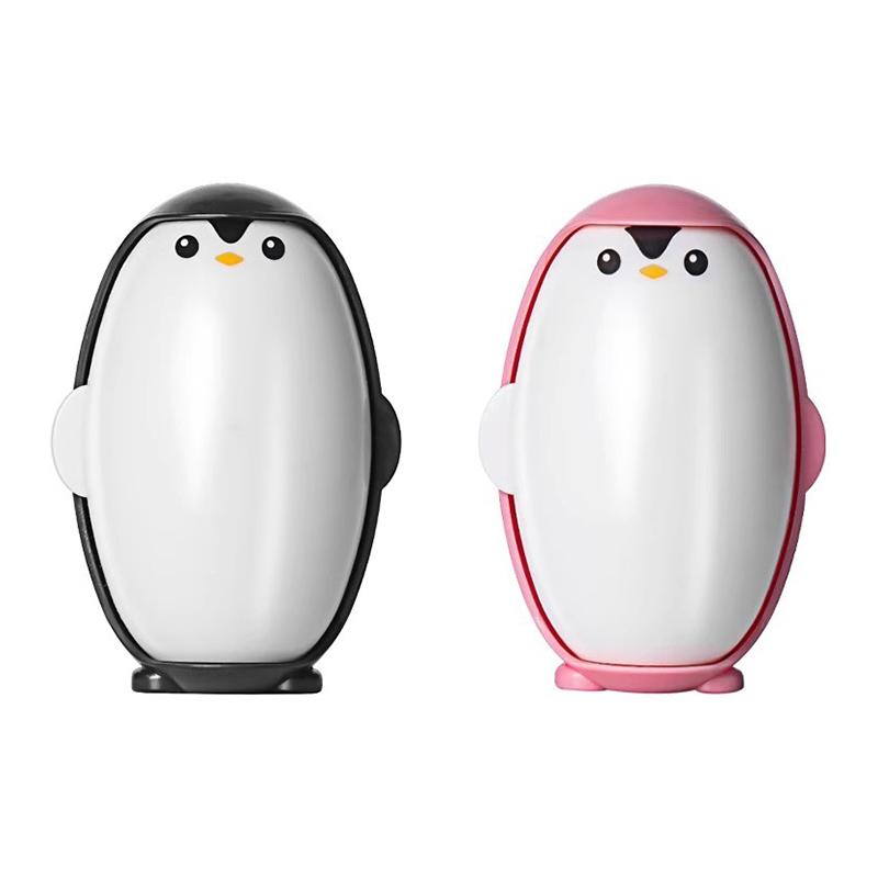 Cartoon Penguin Lint Remover Cute Hair Sticky Roller Washable Roller Dust Removal Eliminator Sticky Hair Brush Home Cleaning