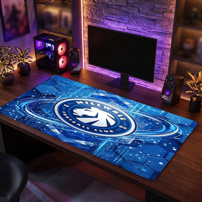 Millwall Football Print Large Mouse Pad, Anti-Slip Extended Gaming Desk Mat for Office Home