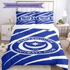 Set Copripiumino Stampato Portsmouth F.C. – include 1 copripiumino e 2 federe coordinate Decorazione per la camera da letto Regali di Natale