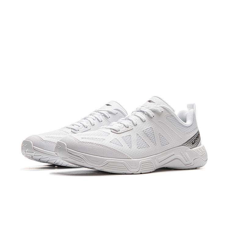 Li Ning Abrasion Resistant Breathable Low top Training Shoes Men's Standard White APPV009-1