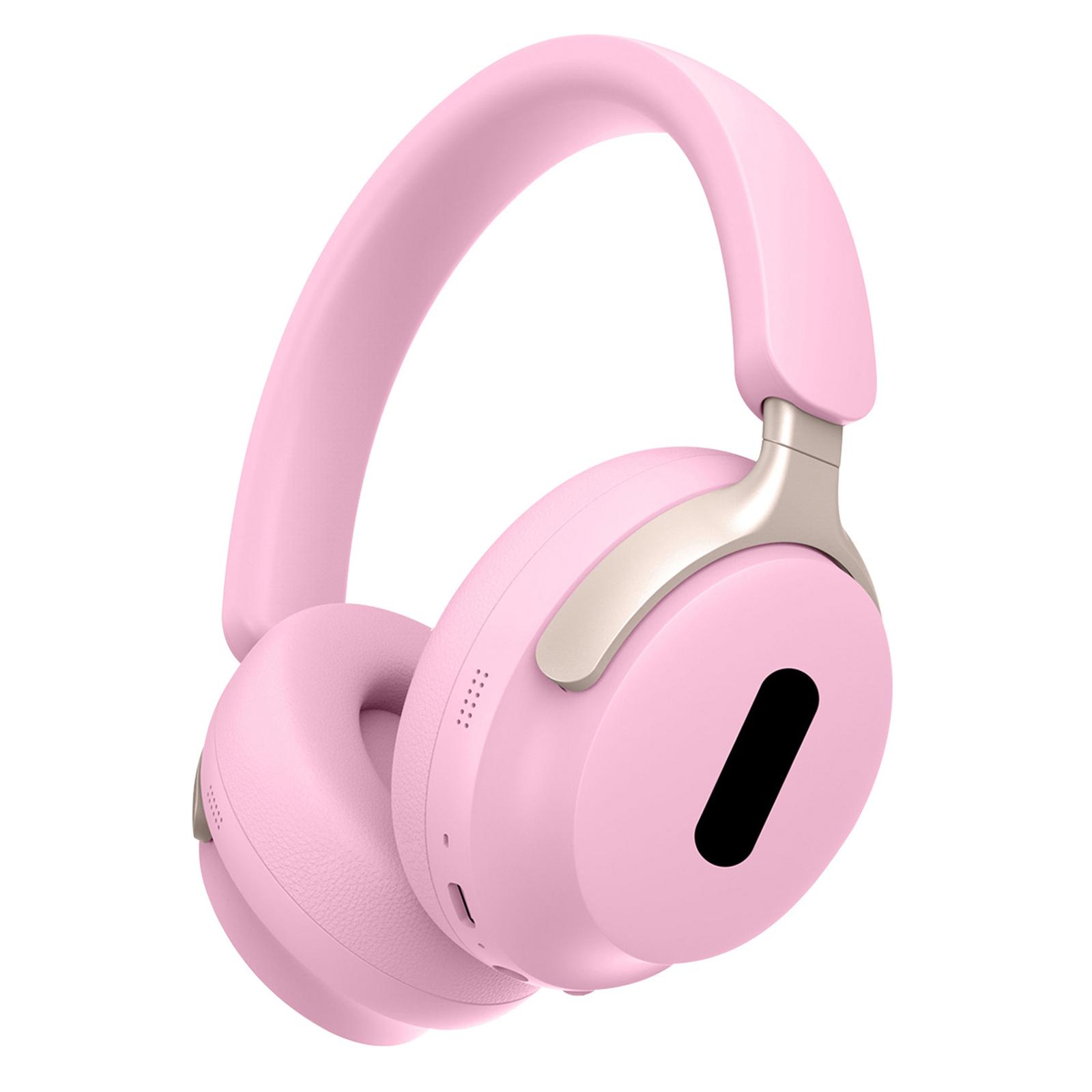 

AKZ-25 Bluetooth-compatible 5.3 Over-Ear Headphones 100-Hour Standby Wireless Headset for Cellphone PC Laptop Pink
