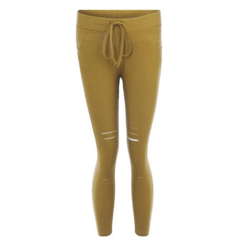 Casual Pants Pencil Pants Hole Breaking Women's Bottom Pants