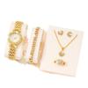 Ladies Cornucopia Diamond Watch Set Bracelet Accessories Fashion Quartz European Beautiful Women Watch Set