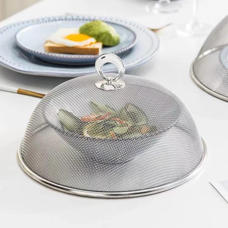 Large Stainless Steel Fly-Proof Dish Cover for Tables