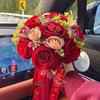 Korean Style Artificial Rose Bouquet for Wedding and Photography Props