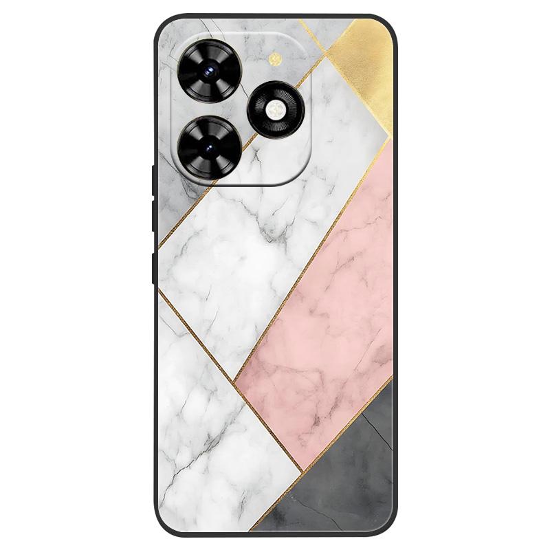 For Infinix Smart 8 Case X6525 Marble Soft Matte Silicone Back Cover For Infinix Smart 8 Pro Smart8 Plus Full Coverage Shell