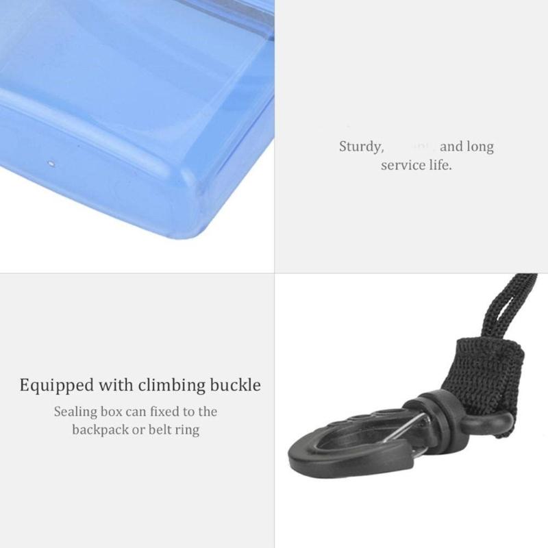 Portable Floating Watertight Case Waterproofs Diving Seal Box with Rope Hook Diving Sealing Dry Storage Box Easy To Use
