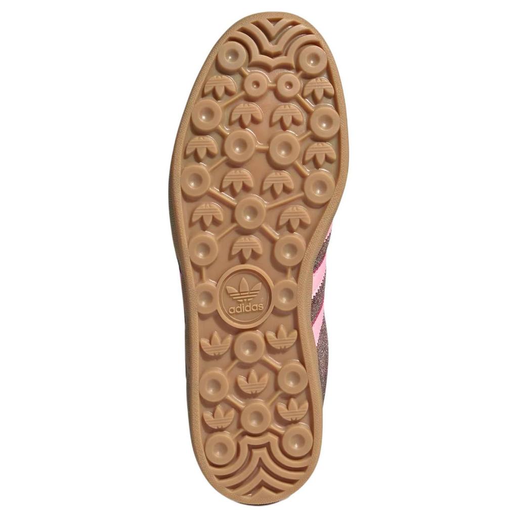 adidas Women's Gazelle Indoor 'Dark Brown Pink Green Velvet' Women's Sneakers JI2714