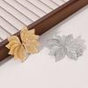Exaggerated Gold Color Leaf Texture Fan Earrings For Women Metal Earing Jewelry  Trending New Women's Earrings Accessories