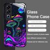 Creative Personality Mushroom Pattern Tempered Glass Phone Case for OnePlus 13R 12 11 10 9 Nord CE4 3 2 Lite ACE2 ACE3 Pro Cover