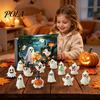 Halloween Countdown Calendar 2026 Ghost Advent Calendar, 24 Day Figurine Set, Kids Toys Collectible Glow In Dark Toy for Kids, Party Favor Figures