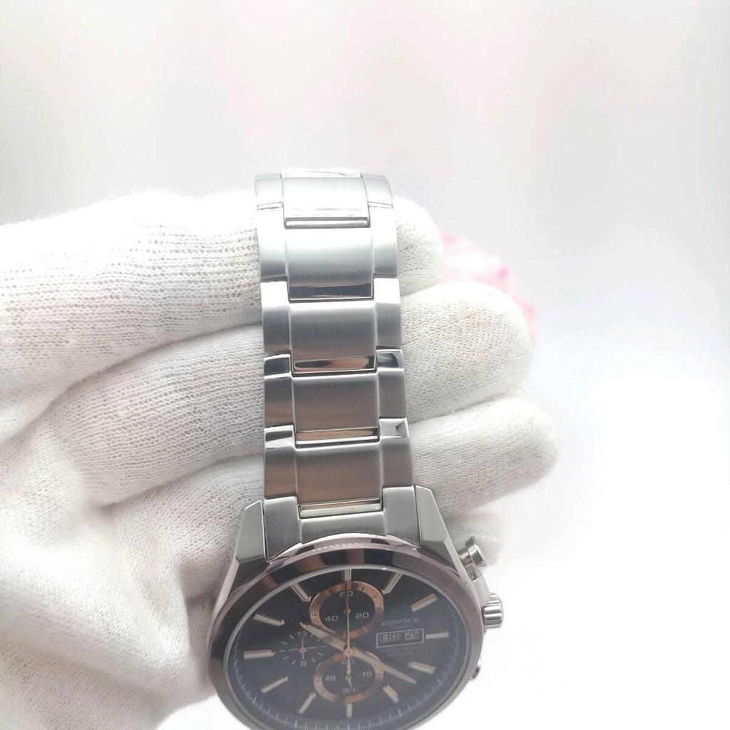 Used Working Condition: CASIO Edifice Chronograph Day-Date Calendar Quartz Watch for Men - Management ID 1092i