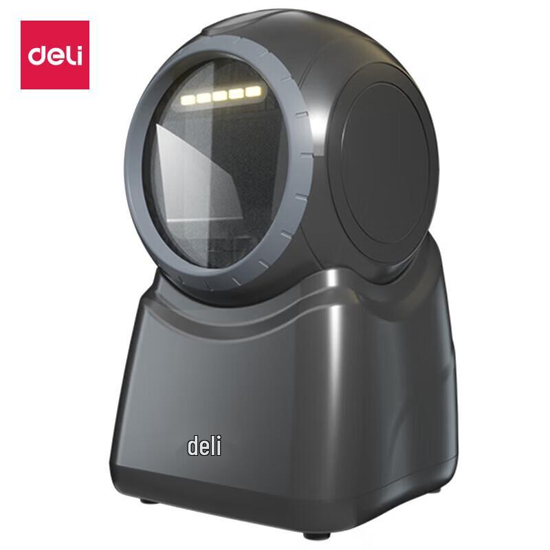 Deli Multi-functional Desktop 1D/2D Barcode & QR Code Scanner