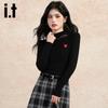 Izzue it Women's Long-Sleeve Mock Neck Pullover Knit Top
