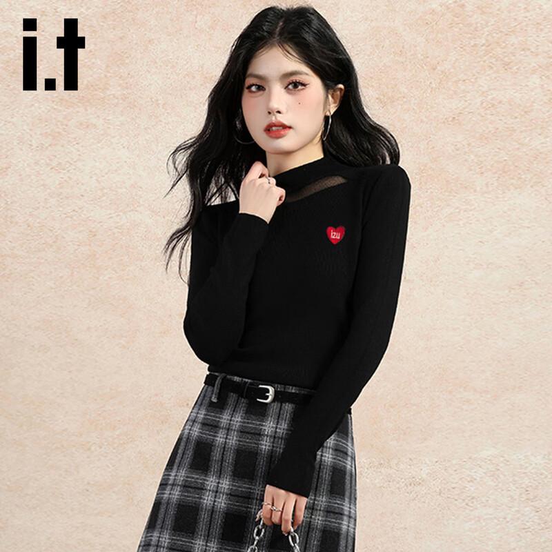 Izzue it Women's Long-Sleeve Mock Neck Pullover Knit Top