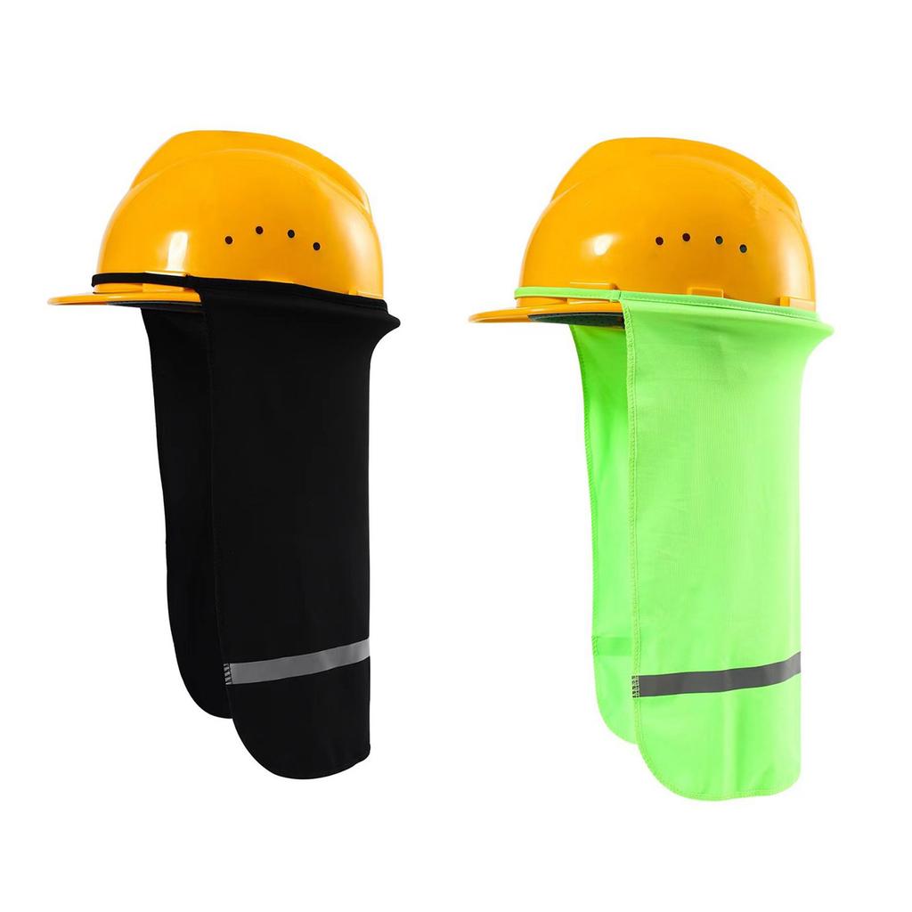 Breathable Construction Helmet Sun Shield Neck Protector 36cm Length for Outdoor Safety Hard Hat Accessories