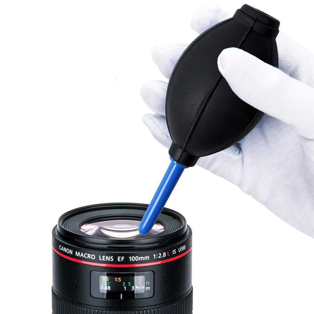 DSLR Camera Lens Cleaning Kit: Powerful Blower, Balloon Bellows & Dust Removal Tool Set