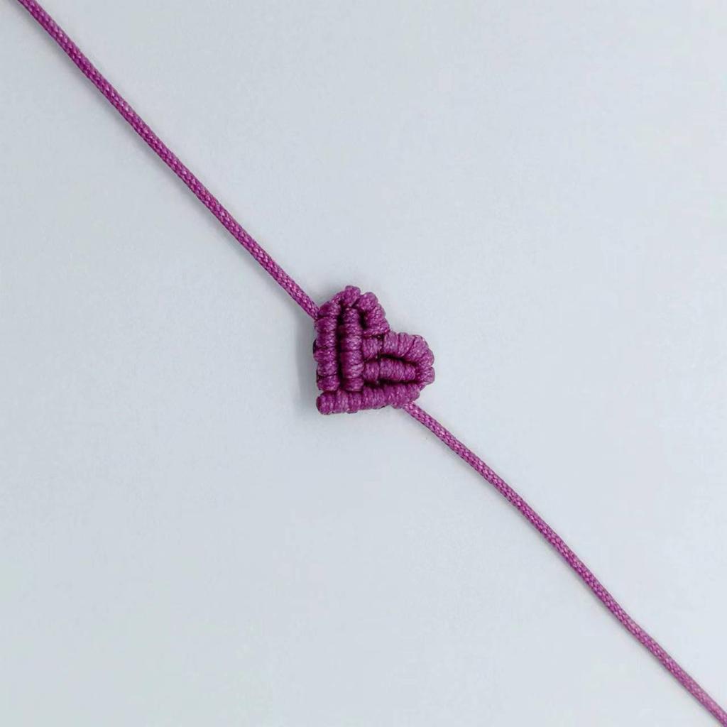 Handarbeit Handgestrickt Pfirsich Herzförmig Glücksbringend Rotes Seil Armband Verstellbar Damen Beste Freundin Anhänger Einfach Herren Paar Liebende Geschenk