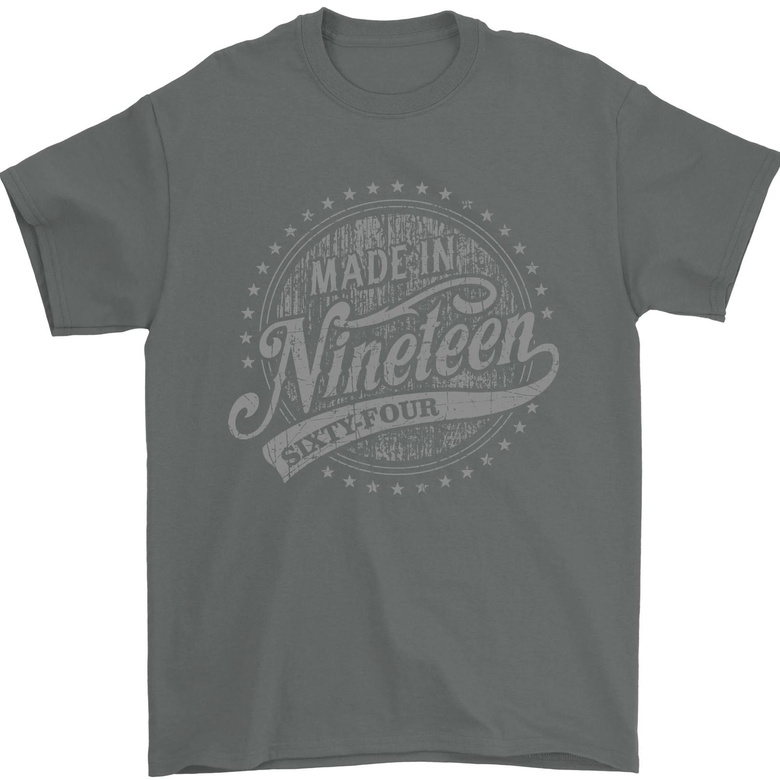 Distressed 62nd Birthday Made In 1964 Mens T-Shirt 100% Cotton S разноцветный