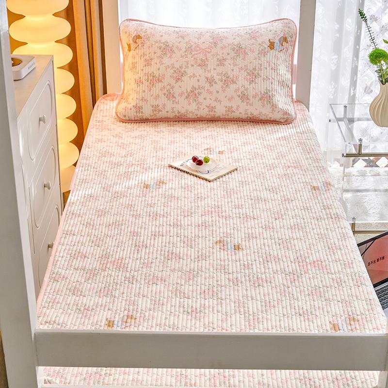 (Student Season) Small Fresh Printed Cotton Bed Cover Student Bed Cover