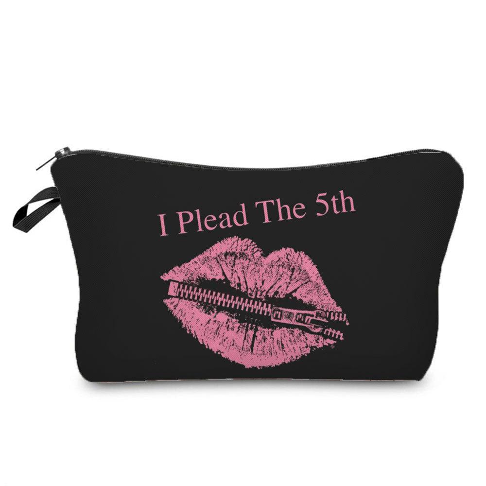 Women Lips Print Cosmetic Bag Toiletries Organize Travel Storage Case 6382