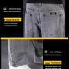 Herren Übergröße Lockere Straight Jeans - Weites Bein mit elastischer Taille für den Herbst