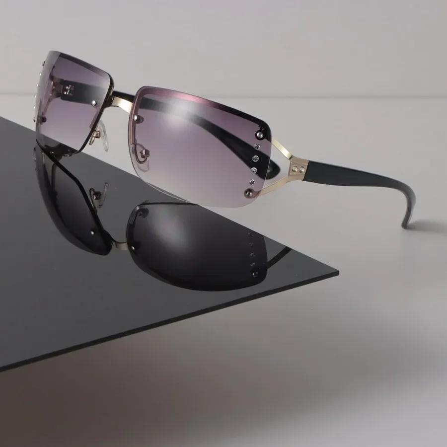 Retro Sunglasses Women Men Square Mirror Luxury Eyewear Sexy Designer Brand Gradient Sun Glasses For Female Male