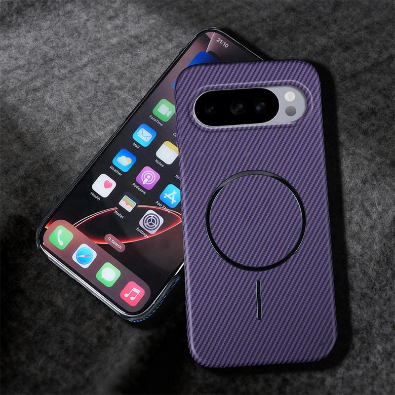 Google Pixel 10A/9ProXL Magnetic Carbon Fiber Stand Case