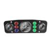 Tractors Universal/Long Water Temp Gauge Fuel Level Meter Tachometer 3 In 1 Kit Instrument Panel Complete For 12V Vehicle Meter
