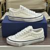 Stylish Canvas Sneakers With Pearl Rhinestone Detailing Low-Top Flat Daily Wear