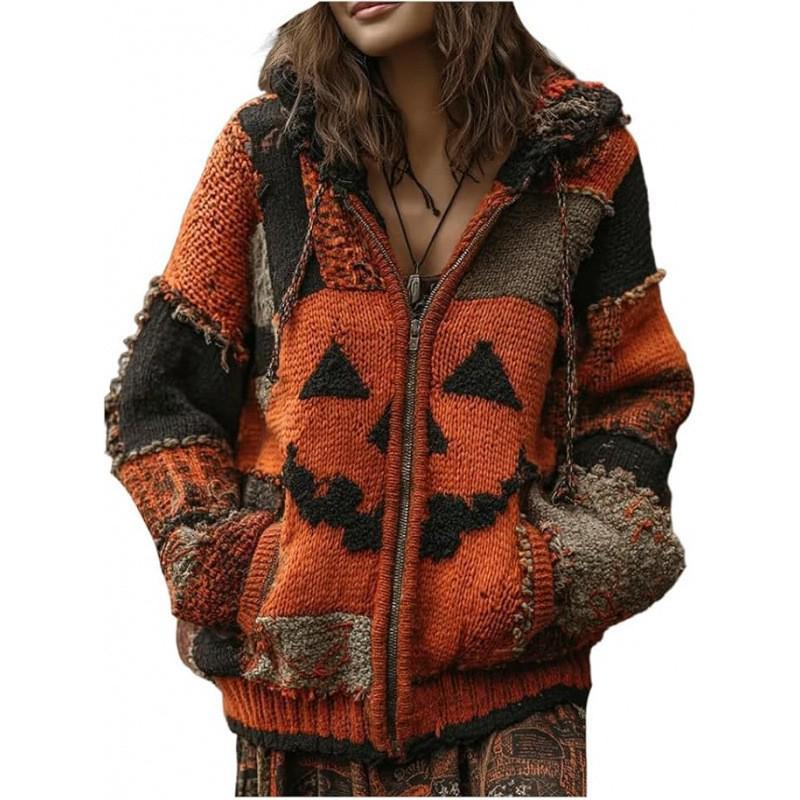 2025 Trendy Autumn/Winter Loose V-Neck 3D Knit Women's Drop Shoulder Top