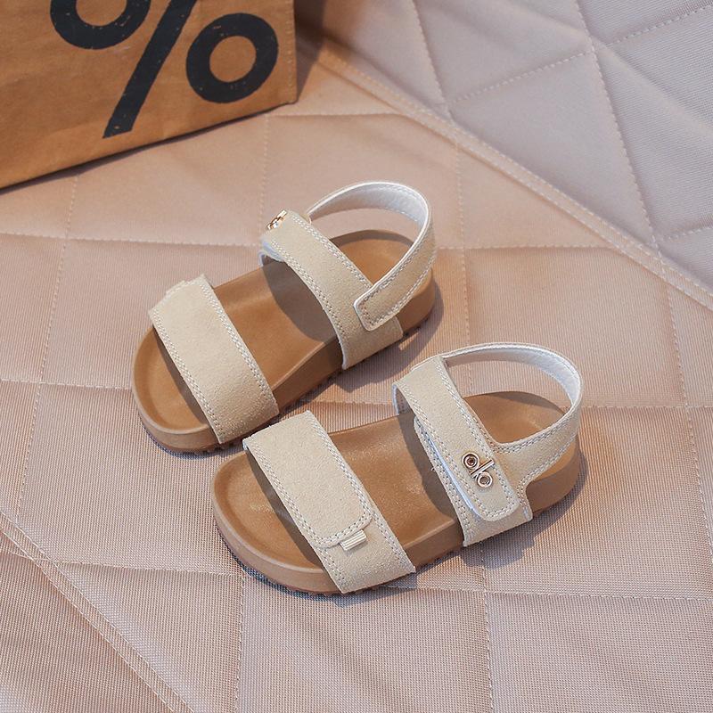 New Spring and Summer Styles of Children's Sandals: Korean-style Dopamine Color Beach Shoes for Girls, and Soft-soled, Open-toe Baby Shoes for Boys