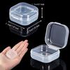 6/12/24 Mini Storage Box Transparent Plastic Jewelry Storage Box Container Portable Earring Ring Earplugs Packaging Storage Case