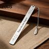 Strong Metal Page Marker Frosted Bookmark, Engraved Marker, Thin Book Mark Bookmark for Students Teachers, Graduation Christmas Gift Lovers