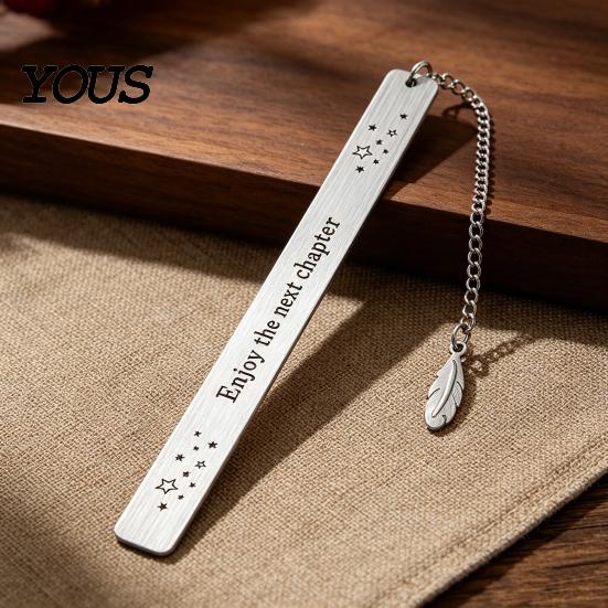 Strong Metal Page Marker Frosted Bookmark, Engraved Marker, Thin Book Mark Bookmark for Students Teachers, Graduation Christmas Gift Lovers