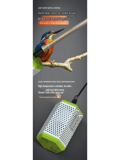 Ceramic Anti-Scald Heating Lamp for Reptiles & Birds - Winter Survival Heater Box
