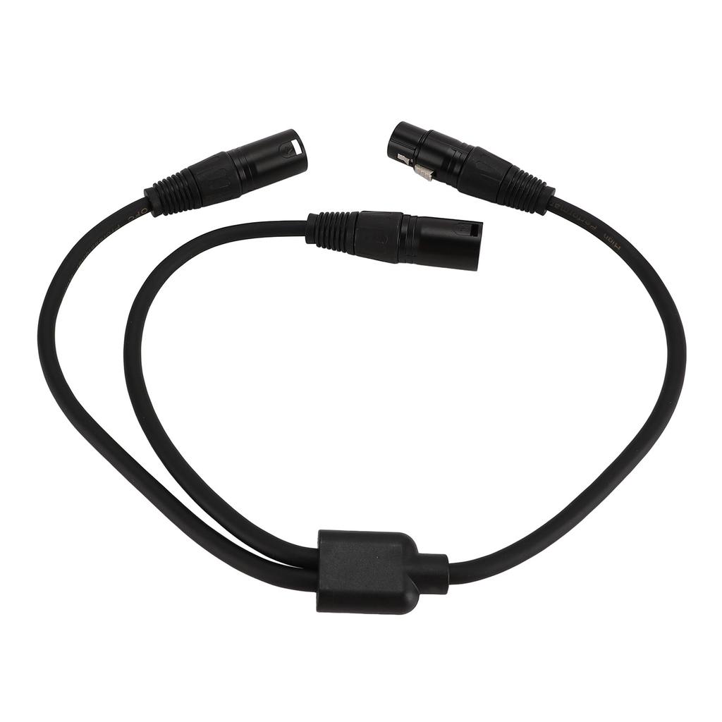 Y Type Splitter Cable 3 Pin XLR Female To Dual Male Adapter Ble Cord for Microphone Amplifier
