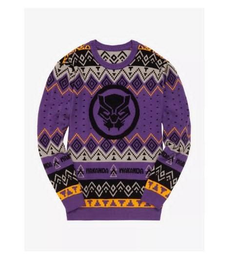 Marvel Black Panther Holiday Sweater Unisex T-Shirt XXXL