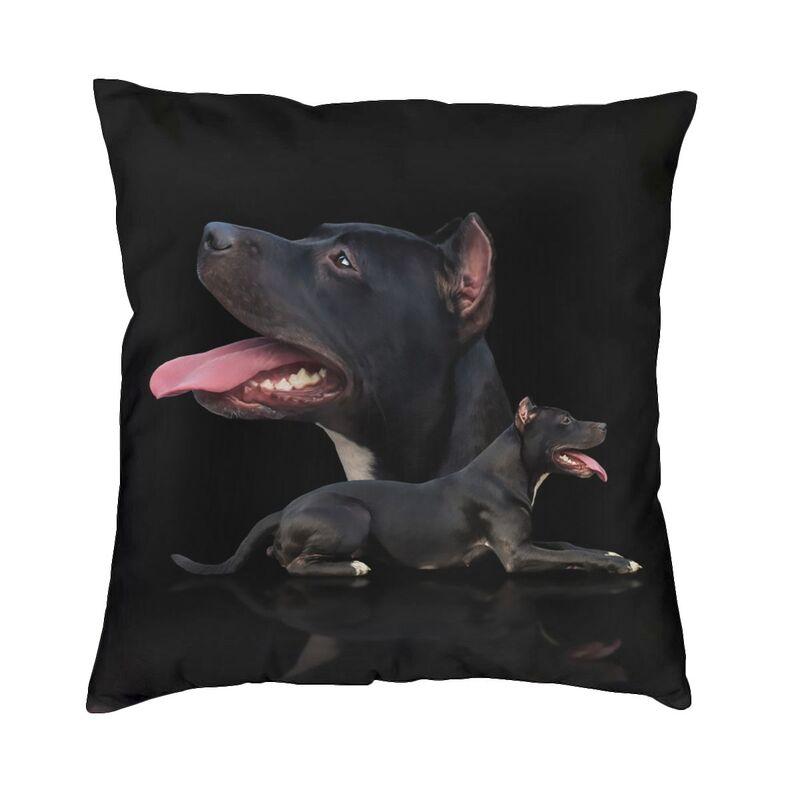 

Подходит для автомобиля, дивана, наволочка, чехол для подушки с британским бультерьером, кавайная наволочка с милой собакой 40X40CM